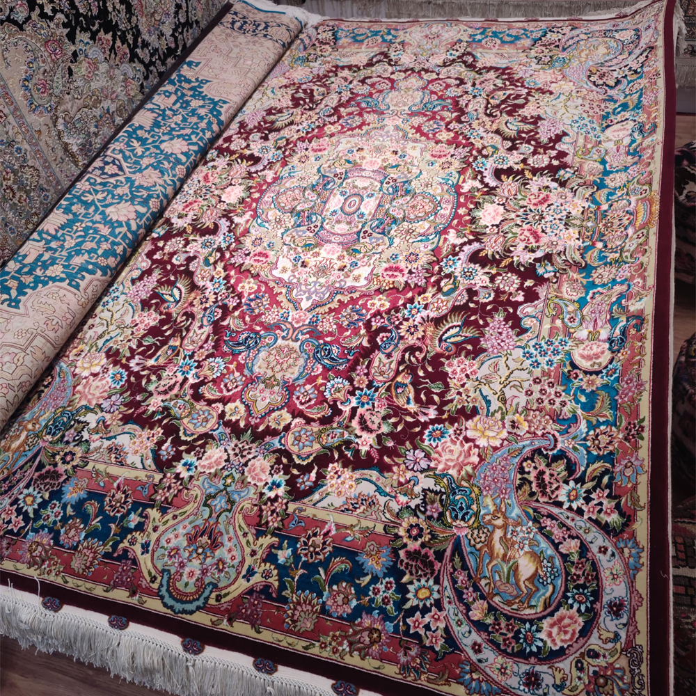 IRANIAN-Rug-TABRIZ-Handmade-Red-Rug-2x1.5m---6.5x5ft-1121-fullresolution