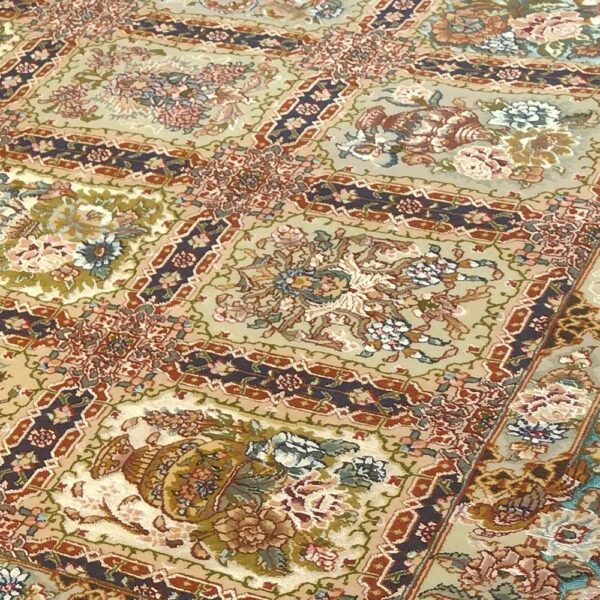 IRANIAN-Rug-TABRIZ-Handmade-Red-Rug-2x1.5m---6-golestan-flower