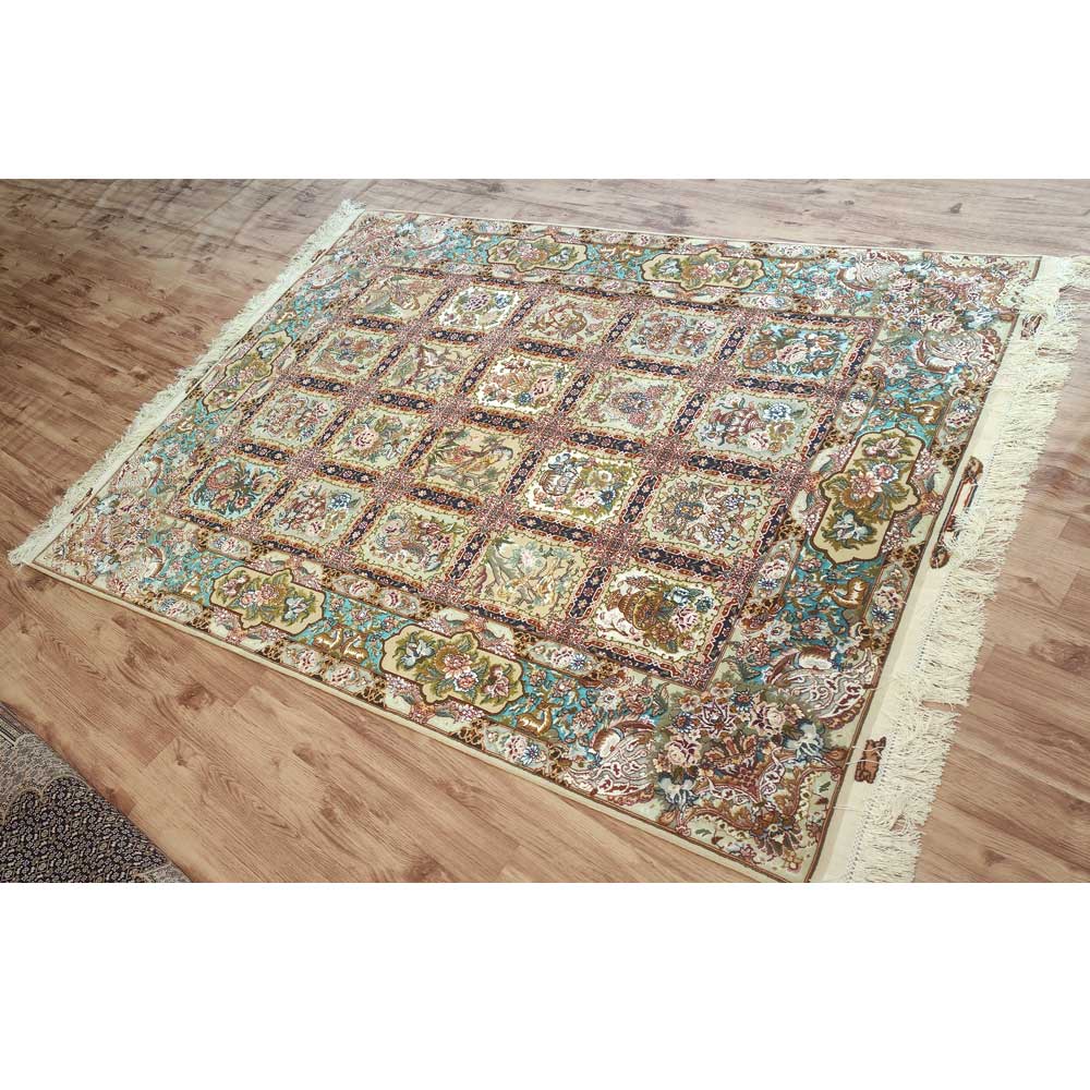 IRANIAN-Rug-TABRIZ-Handmade-Red-Rug-2x1.5m---6-left-zoom-out
