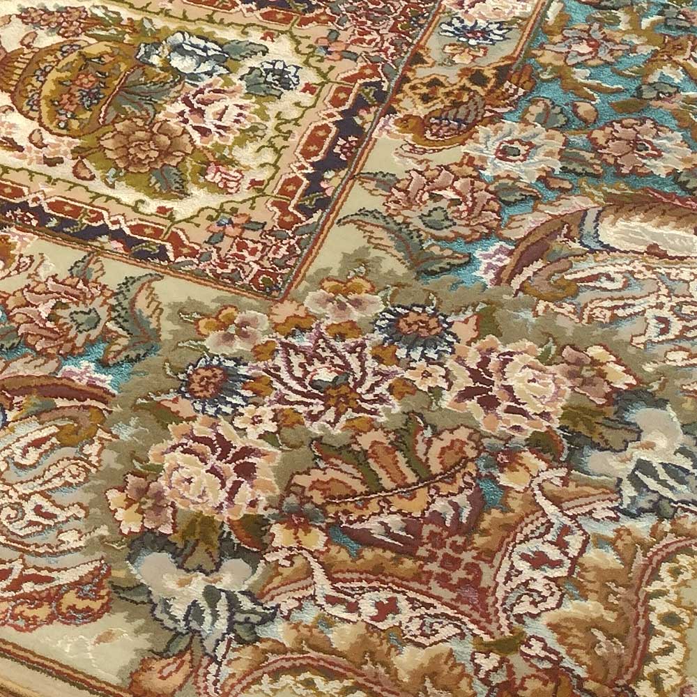 PERSIAN-Rug-TABRIZ-Handmade-Golestan-Rug-2x1.5m---6.5x5ft-golestan-corner