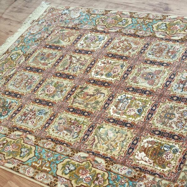PERSIAN-Rug-TABRIZ-Handmade-Golestan-Rug-2x1.5m---6.5x5ft-view2