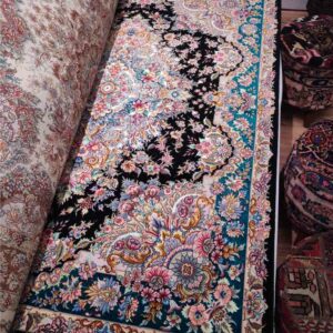 PERSIAN-Rug-TABRIZ-Handmade-Rug-Black-Khatibi-2x1.5m---6.5x5ft-c