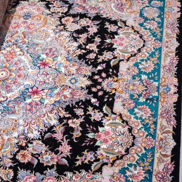 PERSIAN-Rug-TABRIZ-Handmade-Rug-Black-Khatibi-2x1.5m---6.5x5ft-side