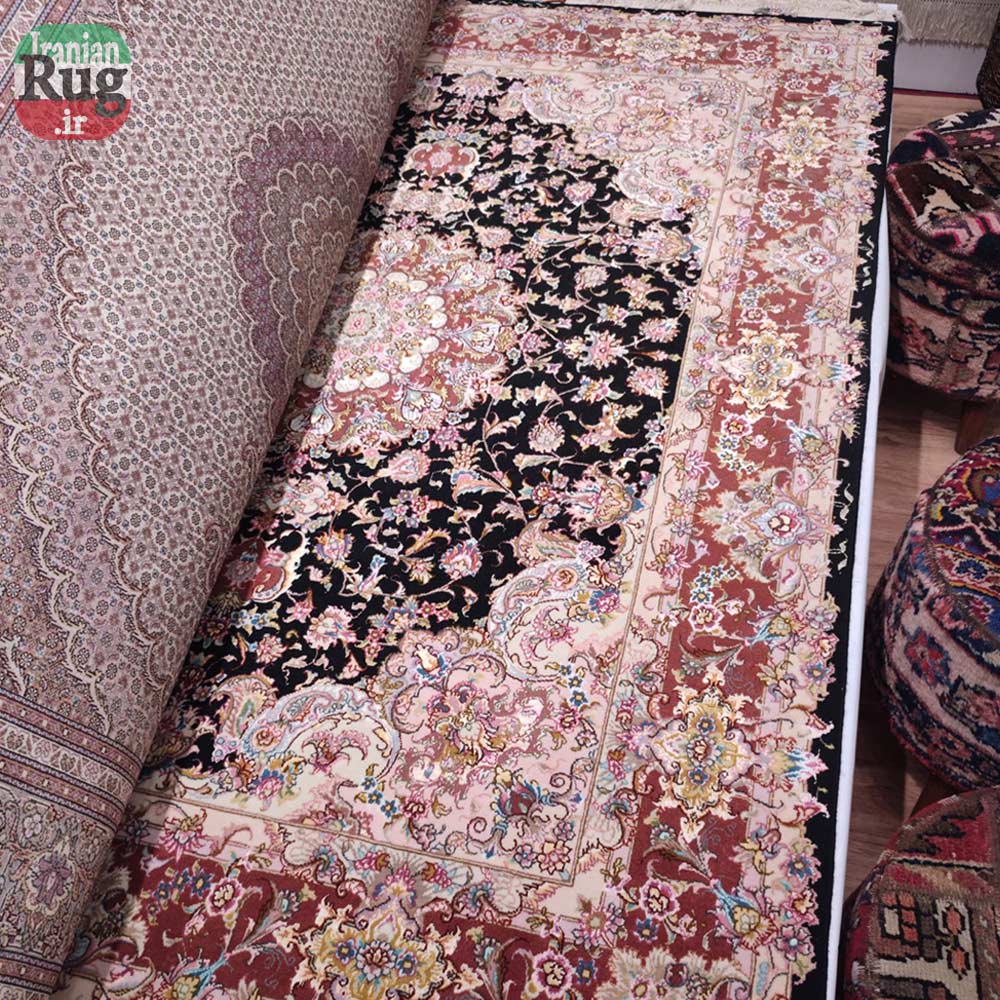 PERSIAN-Rug-TABRIZ-Handmade-Rug-Black-full-resolutionjpg