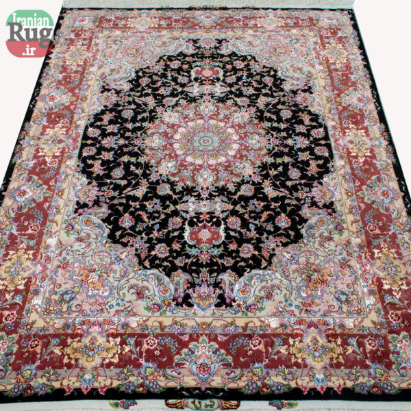PERSIAN-Rug-TABRIZ-Handmade-Rug-Black-Elia-full-resolution