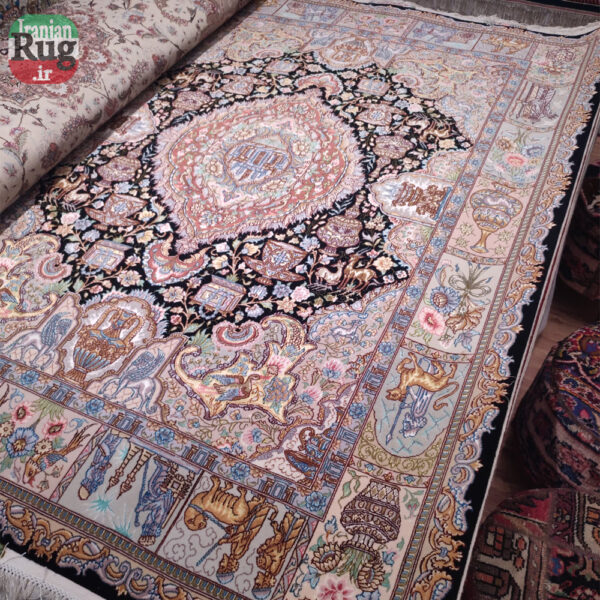PERSIAN-Rug-TABRIZ-Handmade-Rug-Pictorial Persepolis-2x1.5m---6.5x5ft-full-resolution