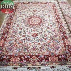 PERSIAN-Rug-TABRIZ-Handmade-Rug-Red-Elia-2x1.5m---5x7ft-#1136--c