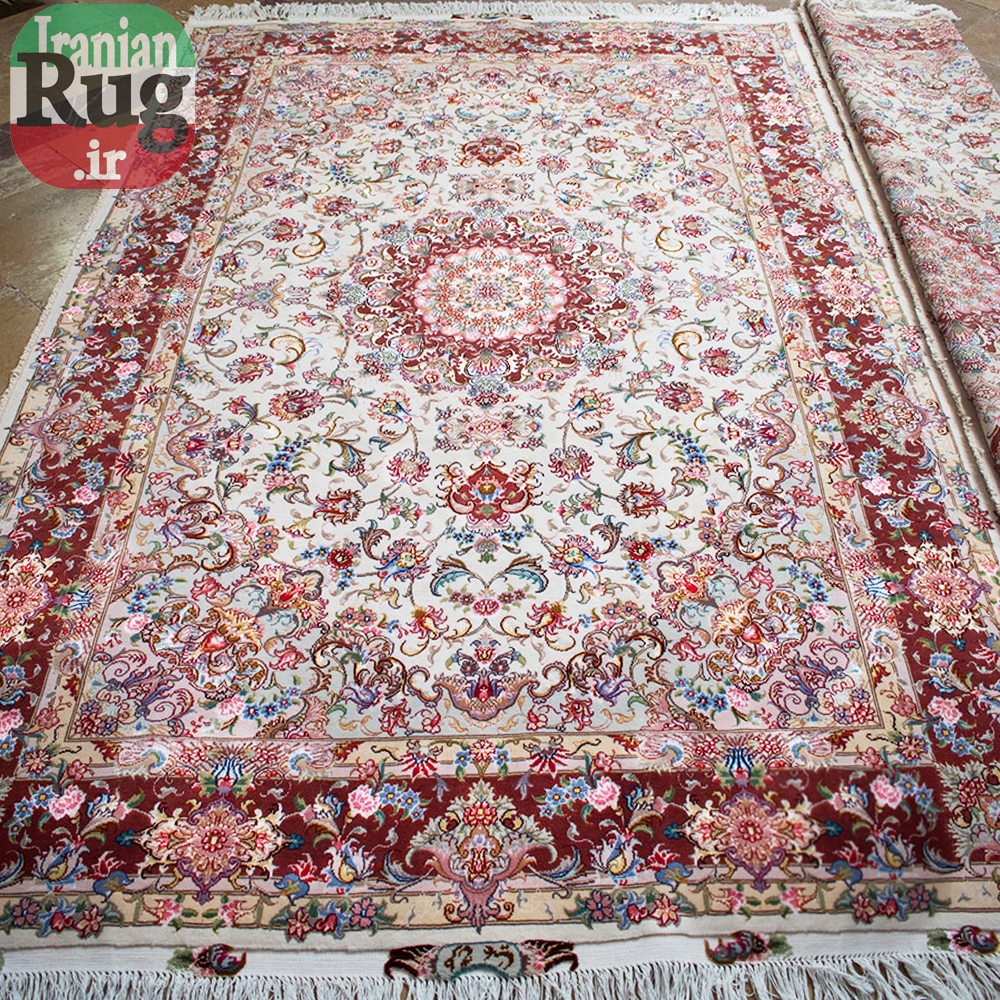 PERSIAN-Rug-TABRIZ-Handmade-Rug-Red-Elia-2x1.5m---5x7ft-#1136--full-resolution