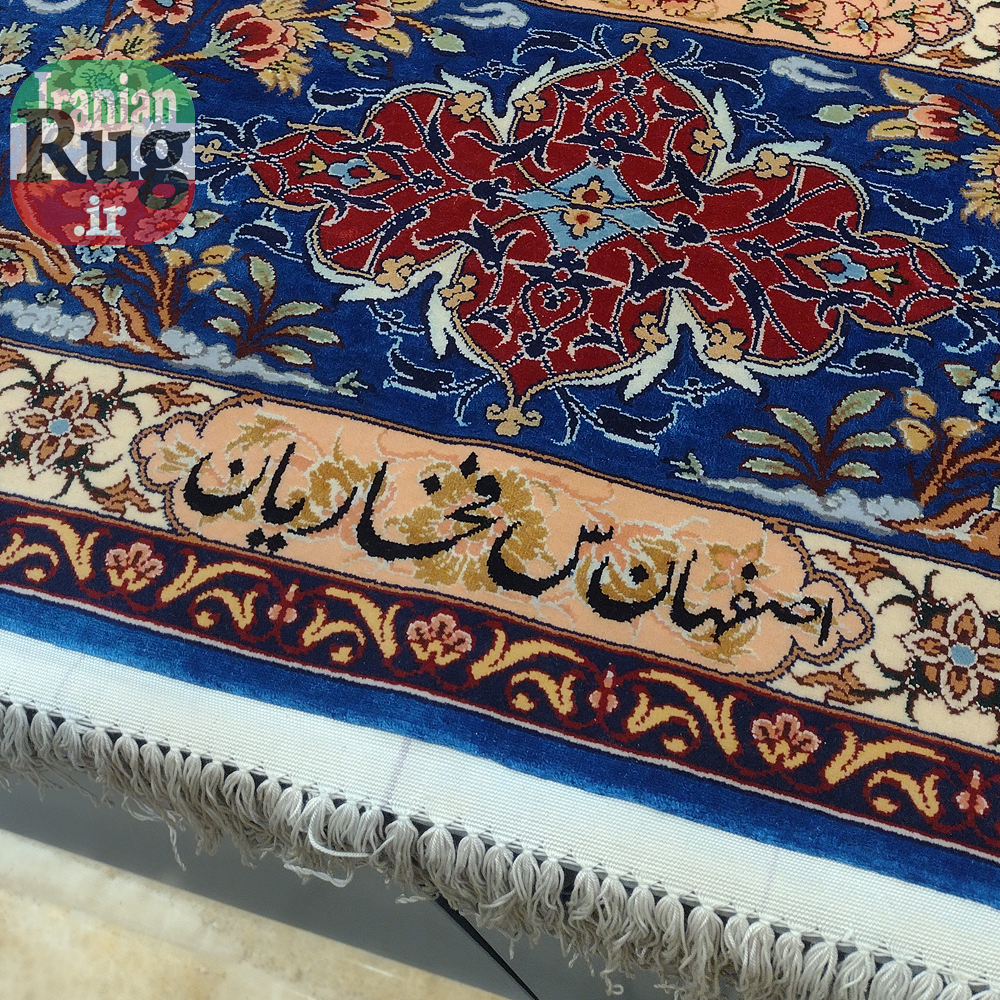 ISFAHAN-PERSIAN-Rug-Silk-Handmade-Rug-2.5x3.5m---8x10ft-#2112R---Fakharian-Signature