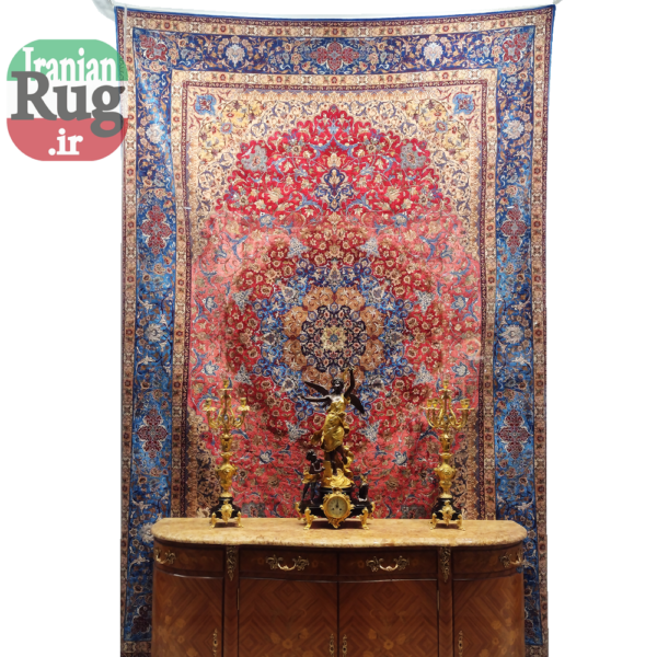 ISFAHAN-PERSIAN-Rug-Silk-Handmade-Rug-2.5x3.5m---8x10ft-#2112R-full-resolution2