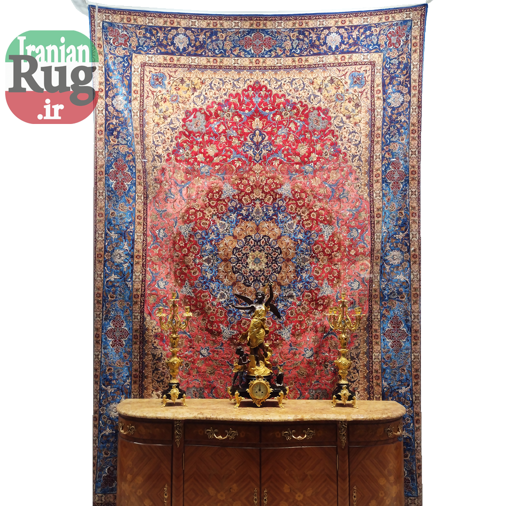 ISFAHAN-PERSIAN-Rug-Silk-Handmade-Rug-2.5x3.5m---8x10ft-#2112R-full-resolution2