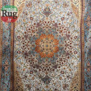 ISFAHAN-PERSIAN-Rug-Silk-Handmade-Rug-2.5x3.5m---8x10ft-#2112Y--c2
