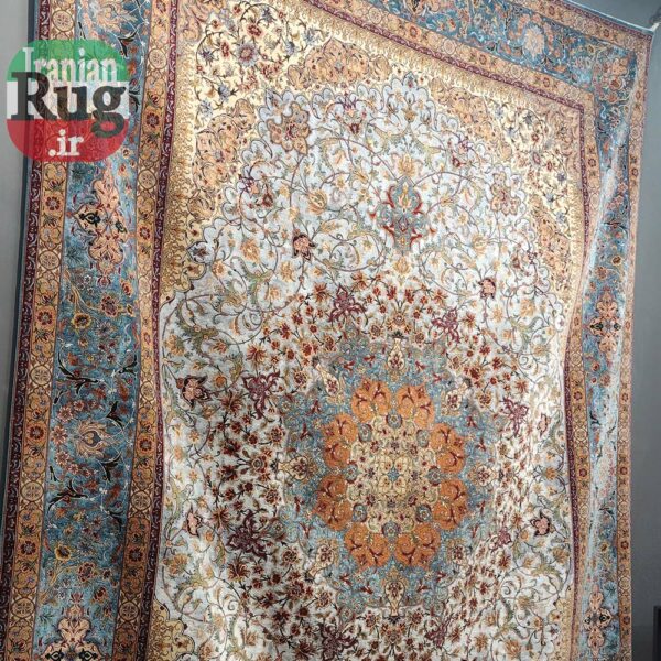ISFAHAN-PERSIAN-Rug-Silk-Handmade-Rug-2.5x3.5m---8x10ft-#2112Y--c3