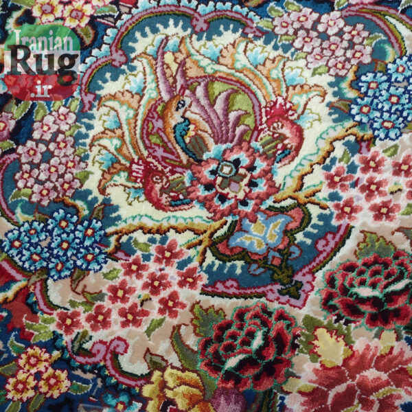 PERSIAN-Rug-TABRIZ-Handmade-Black-Salari-Rug-2x3m-6.56x9.84ft-#1231--bottom2