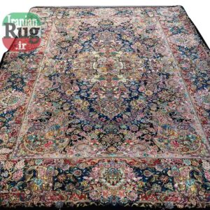 PERSIAN-Rug-TABRIZ-Handmade-Black-Salari-Rug-2x3m-6.56x9.84ft-#1231--c1