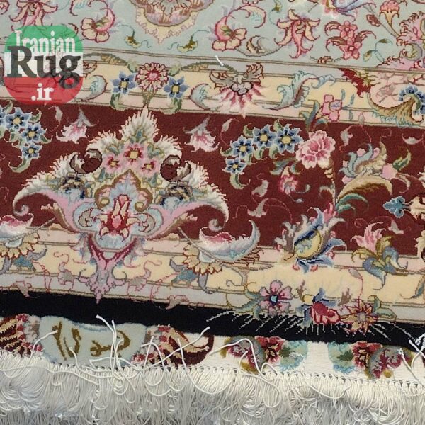 PERSIAN-Rug-TABRIZ-Handmade-Rug-Black-Elia-2x3m---6x9ft-1132-2-bottom-side2