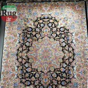 PERSIAN-Rug-TABRIZ-Handmade-Black-Hoseinpour-Rug-2.5x3.5m---8x10ft-#1140--c