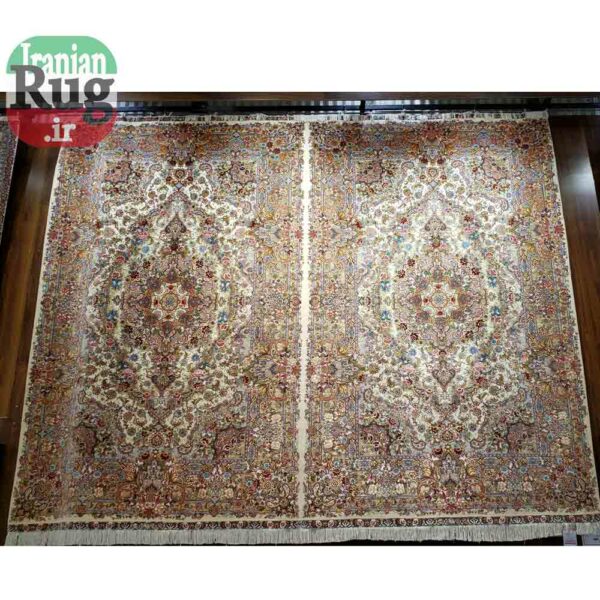 PERSIAN-Rug-TABRIZ-Handmade-DOUBLE-Rug-Salari-Floral-2.x3m-6x9ft-#1139D-c