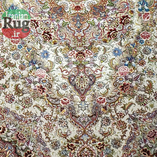 PERSIAN-Rug-TABRIZ-Handmade-DOUBLE-Rug-Salari-Floral-2.x3m-6x9ft-#1139D--center-zone