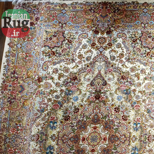 PERSIAN-Rug-TABRIZ-Handmade-DOUBLE-Rug-Salari-Floral-2.x3m-6x9ft-#1139D--left-pair-top-zone