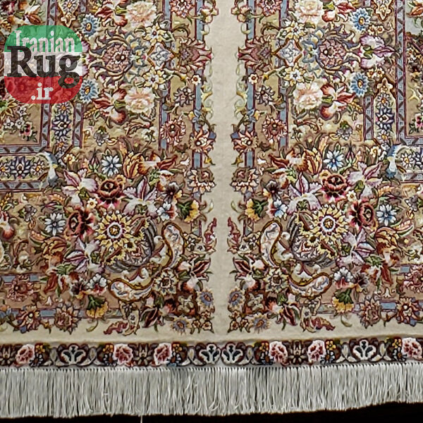 PERSIAN-Rug-TABRIZ-Handmade-DOUBLE-Rug-Salari-Floral-2.x3m-6x9ft-#1139D--left-right-connection-part6