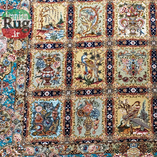PERSIAN Rug TABRIZ Handmade Golestan Rug 2.5x3.5m - 8x10ft #1130-9--bottom-center-