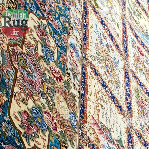 PERSIAN-Rug-TABRIZ-Handmade-Golestan-Rug-2.5x3.5m---8x10ft--left-side2