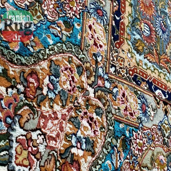 PERSIAN-Rug-TABRIZ-Handmade-Golestan-Rug-2.5x3.5m---8x10ft--lower-left-corner2