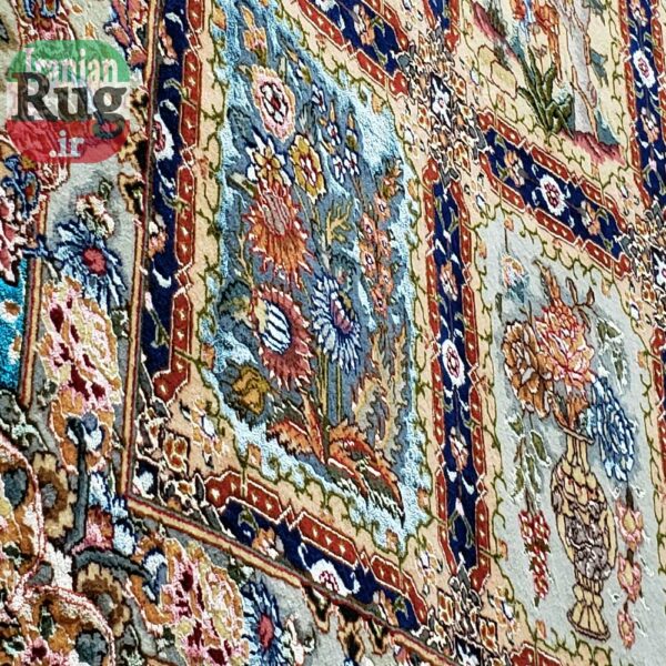 PERSIAN-Rug-TABRIZ-Handmade-Golestan-Rug-2.5x3.5m---8x10ft--lower-left-corner3
