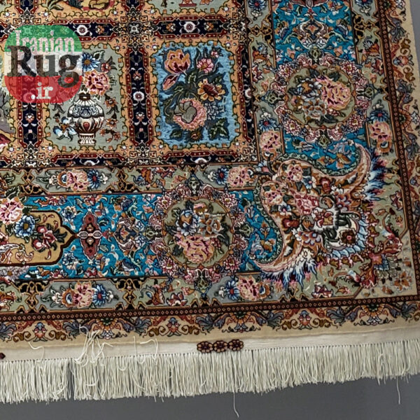 PERSIAN-Rug-TABRIZ-Handmade-Golestan-Rug-2.5x3.5m---8x10ft--right-lower-corner