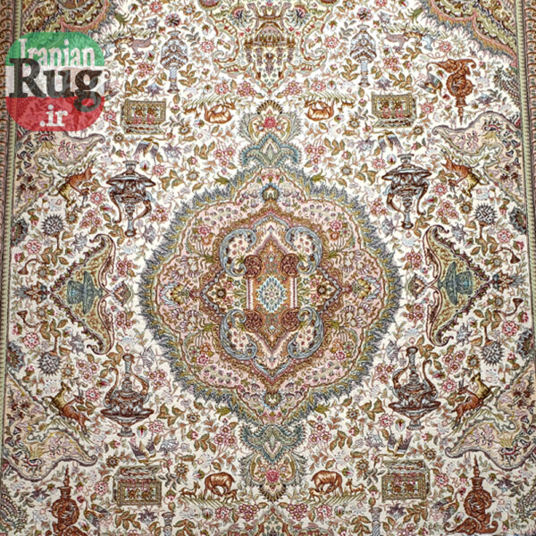 PERSIAN-Rug-TABRIZ-Handmade-Rug-Nami-PictorialPerspolis-2.5×3.5m-–-8x10ft-#1138-top-center-zoom-out