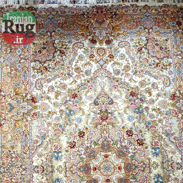 PERSIAN-Rug-TABRIZ-Handmade-Rug-Salari-Floral--2x3m-10x13ft-#1139---top-zone