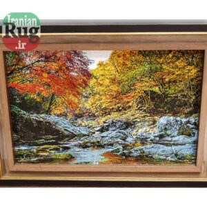 Wall-Hanging-Persian-Rug-Tabriz-Autumn-River-1.05x0.65m-3.44x2.13ft-#7100--c