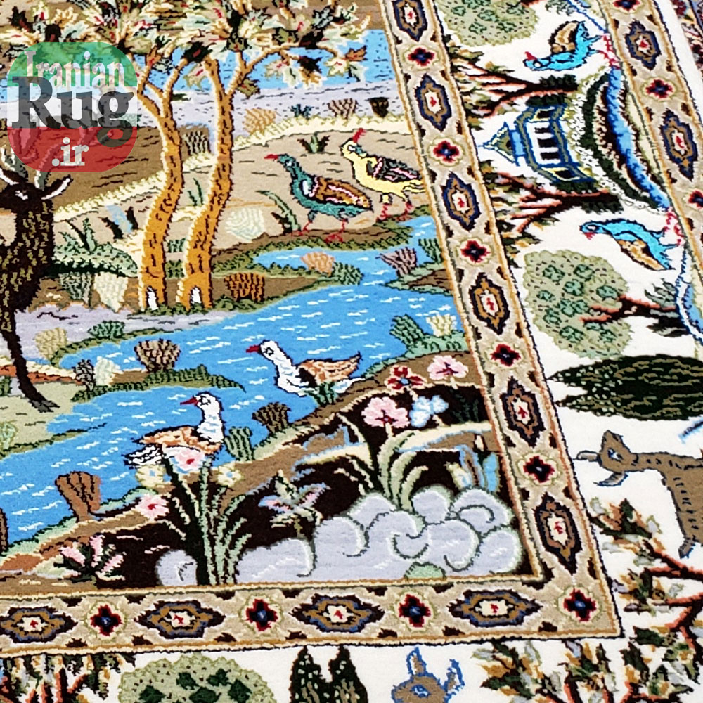 KASHAN-PERSIAN-Rug-Handmade-Rug-Outlook-2x1.5m-6.5x5ft-#4103-lower-right-corner