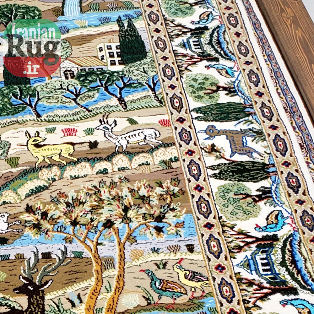 KASHAN-PERSIAN-Rug-Handmade-Rug-Outlook-2x1.5m-6.5x5ft-#4103-right-side