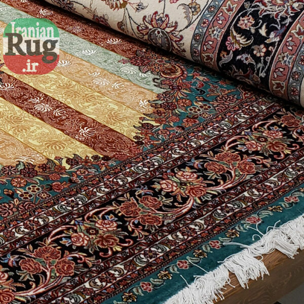 PERSIAN-Rug-BIJAR-Handmade-Yellow-Rug-Moharamat-2x3m-6x9ft-#8110-bottom
