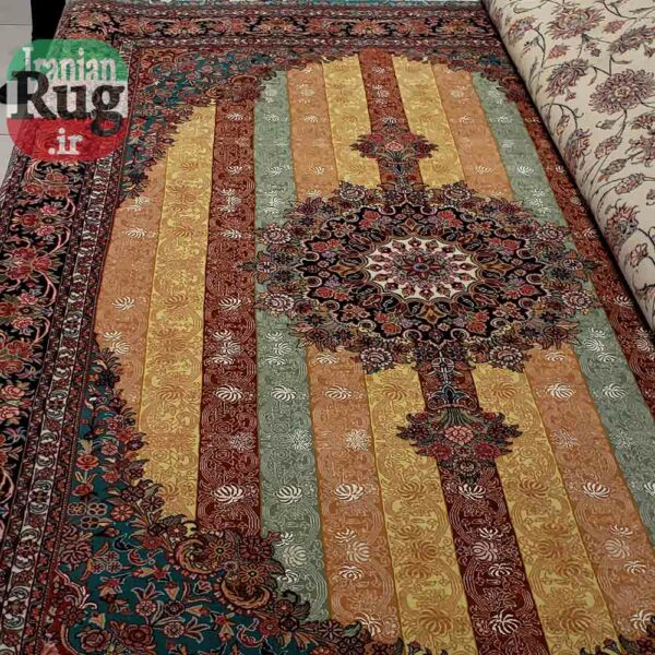 PERSIAN-Rug-BIJAR-Handmade-Yellow-Rug-Moharamat-2x3m-6x9ft-#8110-c