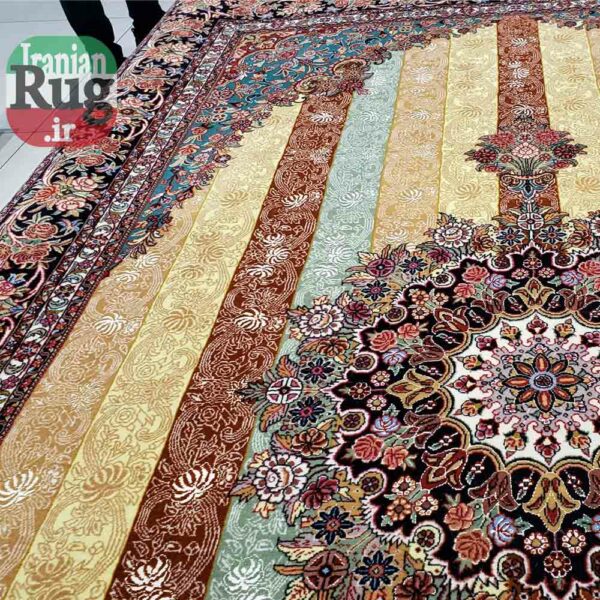 PERSIAN-Rug-BIJAR-Handmade-Yellow-Rug-Moharamat-2x3m-6x9ft-#8110-c2