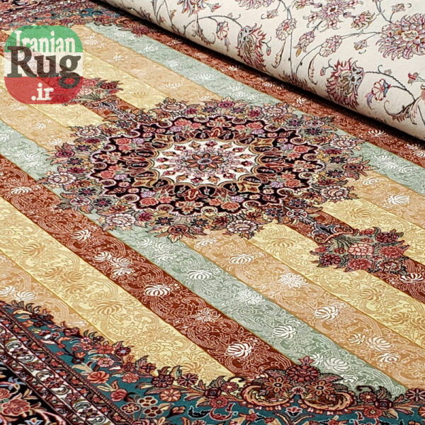 PERSIAN-Rug-BIJAR-Handmade-Yellow-Rug-Moharamat-2x3m-6x9ft-#8110-center
