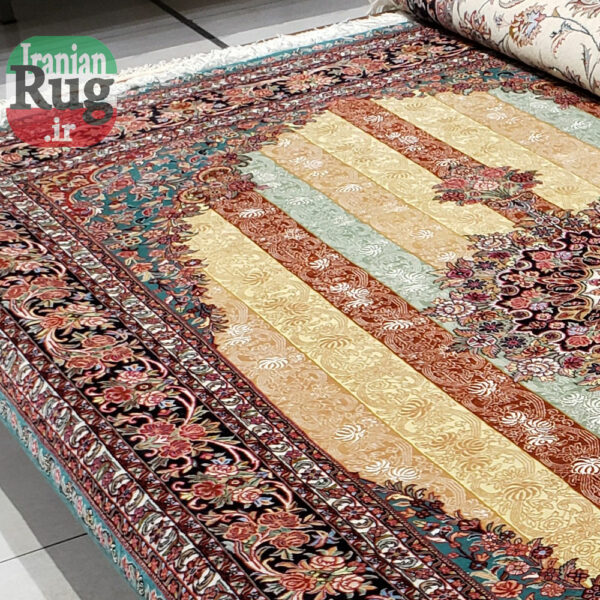PERSIAN-Rug-BIJAR-Handmade-Yellow-Rug-Moharamat-2x3m-6x9ft-#8110-top
