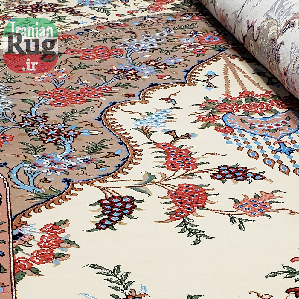PERSIAN-Rug-KASHMAR-Handmade-Rug-Floral-Design-2x3m-6x9ft-#8105-center2
