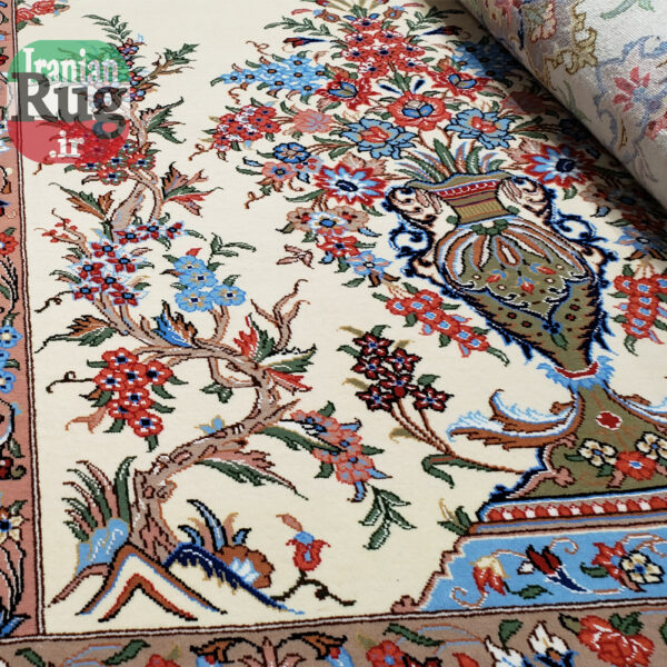 PERSIAN-Rug-KASHMAR-Handmade-Rug-Floral-Design-2x3m-6x9ft-#8105-center4.5