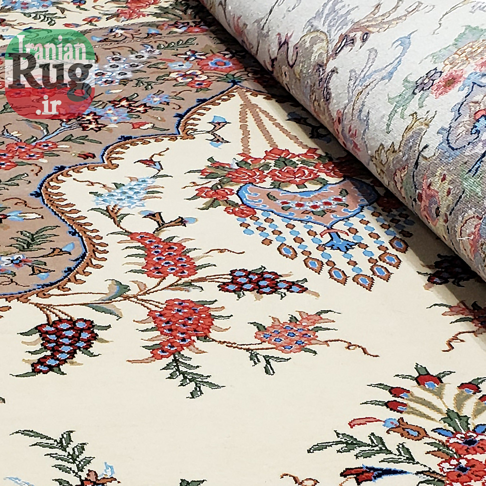 PERSIAN-Rug-KASHMAR-Handmade-Rug-Floral-Design-2x3m-6x9ft-#8105-center5