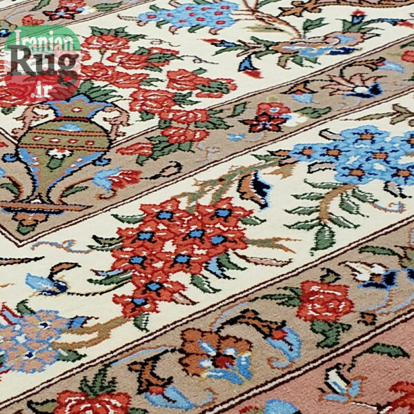 PERSIAN-Rug-KASHMAR-Handmade-Rug-Floral-Design-2x3m-6x9ft-#8105-inner-border-detail