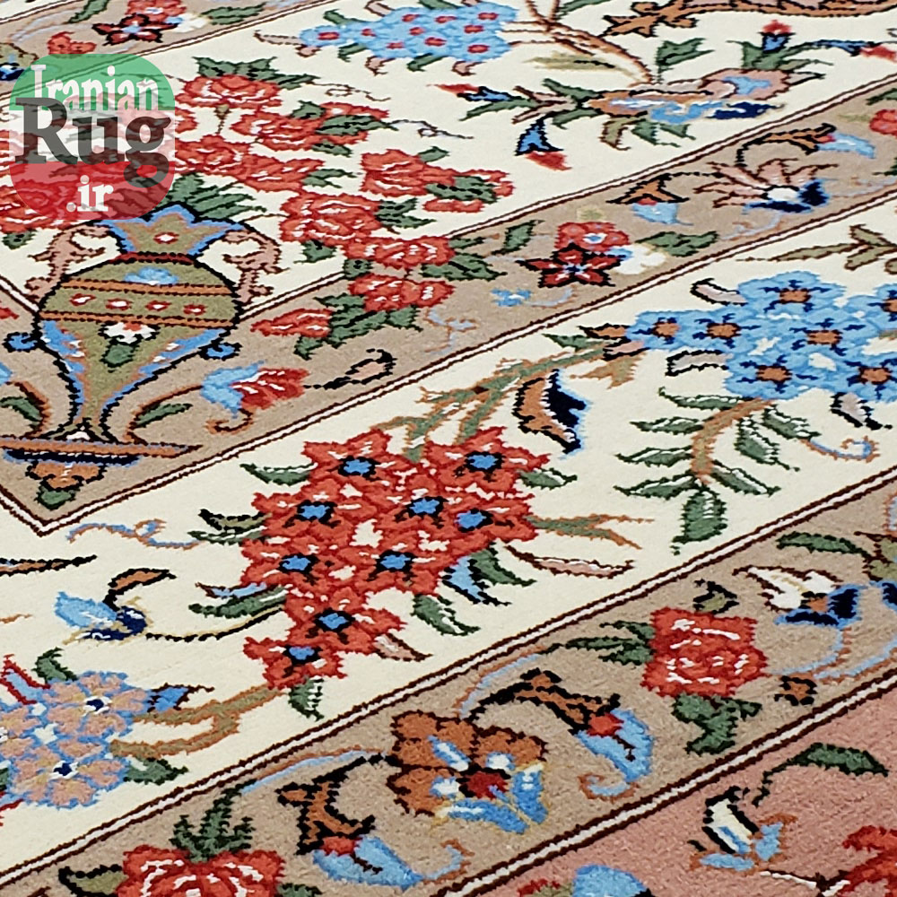PERSIAN-Rug-KASHMAR-Handmade-Rug-Floral-Design-2x3m-6x9ft-#8105-inner-border-detail