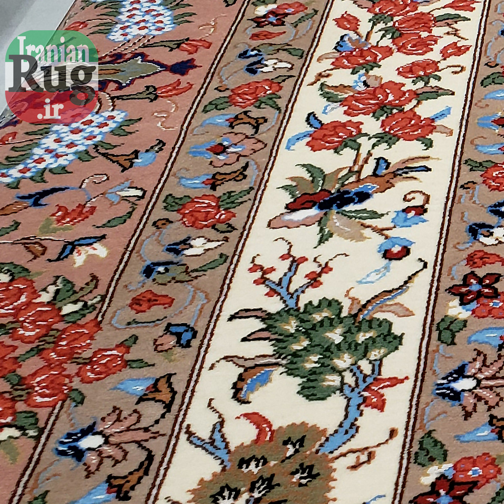 PERSIAN-Rug-KASHMAR-Handmade-Rug-Floral-Design-2x3m-6x9ft-#8105-left-side-full-resolution2