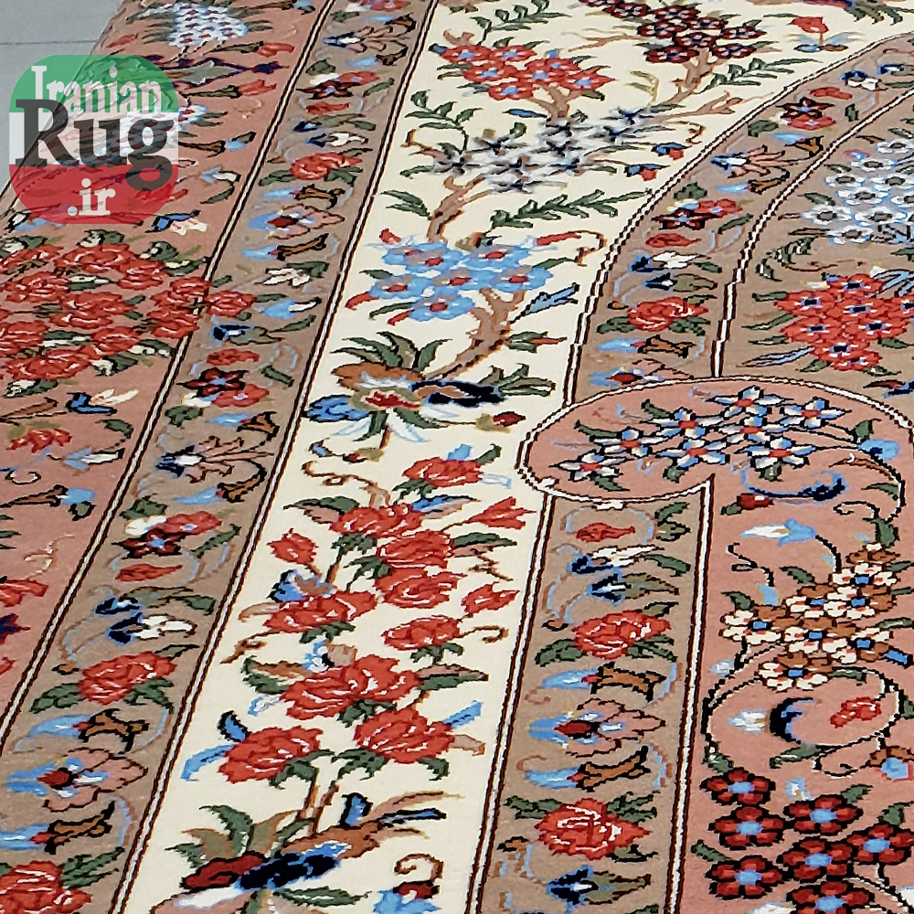 PERSIAN-Rug-KASHMAR-Handmade-Rug-Floral-Design-2x3m-6x9ft-#8105-left-side-full-resolution3