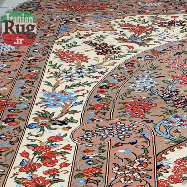 PERSIAN-Rug-KASHMAR-Handmade-Rug-Floral-Design-2x3m-6x9ft-#8105-left-side-full-resolution4