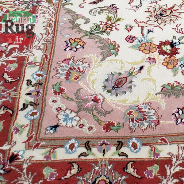 PERSIAN-Rug-KASHMAR-Handmade-Rug-Shojaie-Design-2x3m-6x9ft-#8104-left-lower-corner
