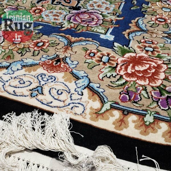 PERSIAN-Rug-KHANSAR-Handmade-Black-Rug-2x3m-6x9ft-#8108--top3
